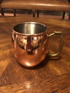Hogi Kupferbecher Tasse mit Daumenauflage Messinggriff - Bild 1 von 11