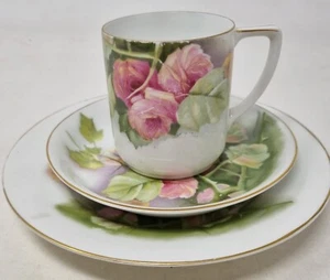 Rosenthal Selb Bavaria Impero Rosa Rose Trio - Foto 1 di 12