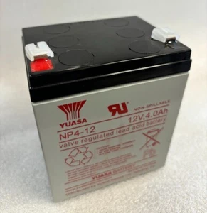 GENUINE - YUASA NP4-12 (12V) (4Ah) Battery - Picture 1 of 3
