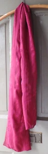 Vintage 56" Long Maroon Scarf - Picture 1 of 5