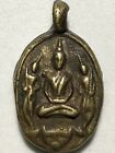 Phra Trekay Lp Kong Rare Old Thai Buddha Amulet Pendant Magic Ancient Idol#14