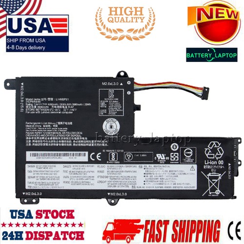 Batteria Per Lenovo Ideapad 330S Series - 7.4V 30Wh/4050mAh, Codice L14M2P21/L14L2P21, Garanzia 12 Mesi