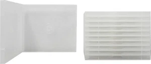 (10) Double CD Cases - 10mm Clear Empty POLYPROPYLENE 2-Disc Boxes #CD2P10CL - Picture 1 of 2