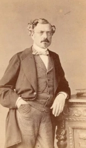 Fashion Second Empire Man France Old CDV Photo 1865 - Picture 1 of 4