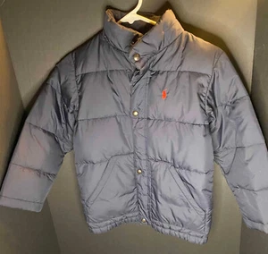 Vtg Polo Ralph Lauren Kids Size 6 Navy Blue Puffer Jacket - Picture 1 of 5