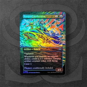 Rangers' Aetherhive •Borderless Alt Art• Artifact Vehicle • Aetherdrift • MTG - Picture 1 of 2