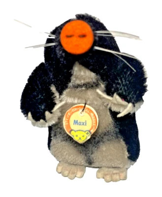 Adorable topo Steiff Mohair “Maxi” original pequeño vintage con etiqueta de nombre Foto 1 de 4