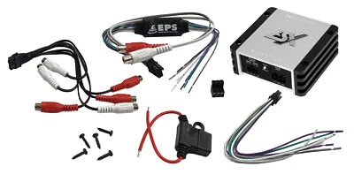ESX QS-FOUR-ISO Mini 4-Kanal Digital Verstärker mit ISO Plug+Play Kabelsatz  - Bild 1 von 4