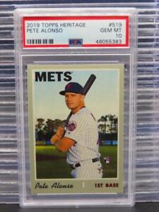 2019 Topps Heritage Peter Pete Alonso RC Rookie Card #519 Mets PSA 10 GEM MINT