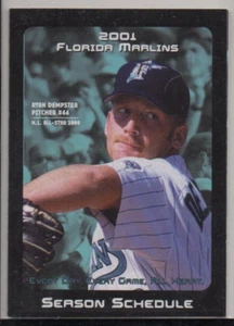 Calendario de bolsillo de los Marlins de Florida 2001, Ryan Dempster - Imagen 1 de 2