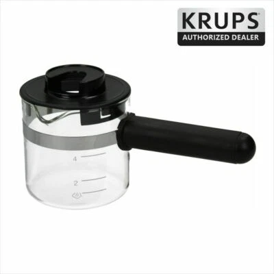 Krups F0274200 Espresso Machine Glass Carafe with Lid Genuine - Image 1 of 3