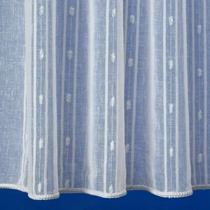 John Lewis MTM W310 x D145cm Lola White Voile Pencil Pleat Curtain - Picture 1 of 6