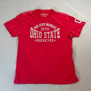 Ohio State Buckeyes T Shirt Mens Size Large OSU Football Tee Red