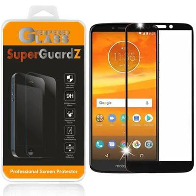 2-PACK FULL COVER Tempered Glass Screen Protector For Motorola Moto " E5 Supra " - Image 1 of 4