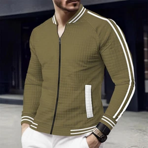 Men's Bomber Jacket Casual Jacket Work Jacket Outdoor Fashion Streetwear - Picture 1 of 11