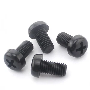 Tornillos Phillips cabeza redonda de nailon negro M5 5 mm * 8-50 mm - Imagen 1 de 4
