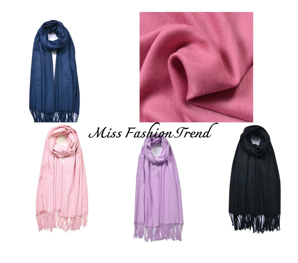 Ladies Plain Cotton Scarf/Soft Scarf/ Casual Wear Neck  Scarf/Gift for her - Image 1 of 1
