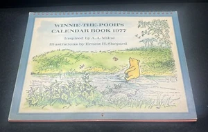 Vintage 1977 Winnie The Pooh Calendar Book Frameable Pages Piglet, Tigger - Picture 1 of 7