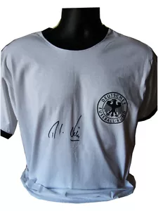 Rudi Voller SIGNED Autograph Germany Football Shirt Retro COA AFTAL - Picture 1 of 8