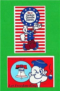 Pegatinas del Bicentenario Popeye 1975 King Característica Antiguo Stock - Imagen 1 de 1