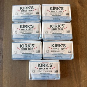 Kirk's Kastilien Seife saubere Seife für Männer, Frauen & Kinder 4 Unzen (7er Set) - Bild 1 von 4