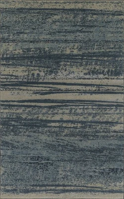 Alfombra de área a rayas descoloridas con arañazos filas azules Dalyn 5x7 UP6 - abril 5' 3" x 7' 7" Foto 1 de 2