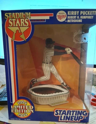 Alineación inicial Stadium Stars Kirby Pucket Twins Metrodome 1994 en muy buen estado Foto 1 de 4