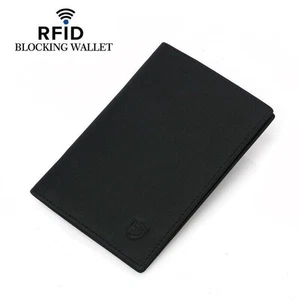 Portefeuille Passeport Carte d'embarquement pour Homme Blocage RFID Portefeuille à deux volets - Photo 1/24
