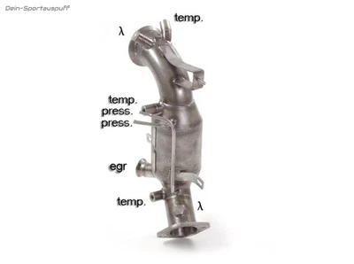 Ragazzon Frontpipe + Sport-Kat Alfa Giulia 2.2L JTD Q4 Veloce - Immagine 1 di 2