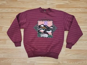 Sudadera de esquí vintage HL Miller White Pass talla XL hecha en EE. UU. - Imagen 1 de 5
