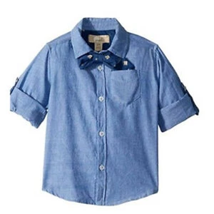 Peek Boy's Bow Tie Oxford Shirt, Blue, 12 (Big Kids) - Picture 1 of 1