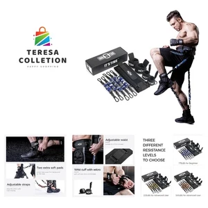 Vertikaler Sprungtrainer Beinkraft Widerstandsbänder Set für Basketball Triple... - Bild 1 von 8