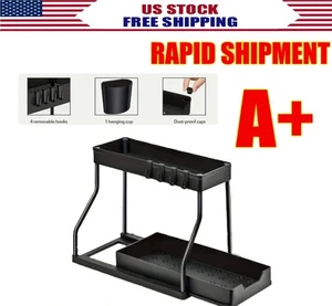 Under sink organizer storage drawer for kitchen bathroom cabinet - Picture 1 of 14