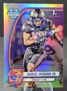 2024 Bowman U Chrome Daniel Hinshaw Jr #52 1st Bowman Refractor Kansas Jayhawks  - Picture 1 of 2