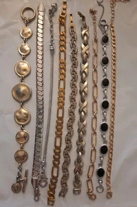 Lot of 9 Mixed Jewelry Pieces Braclets. - Picture 1 of 5