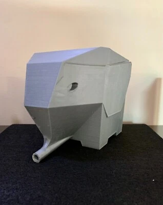 Jumbo серый слон столовые приборы губка держатель блюдо слив 3D напечатанная посудомоечная машина слив - Изображение 1 из 4