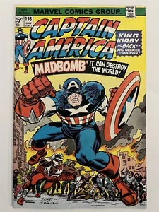 CAPTAIN AMERICA #193 MARVEL COMICS BRONZE AGE 1976 HIGH GRADE KIRBY ART BEGINS! - Picture 1 of 2