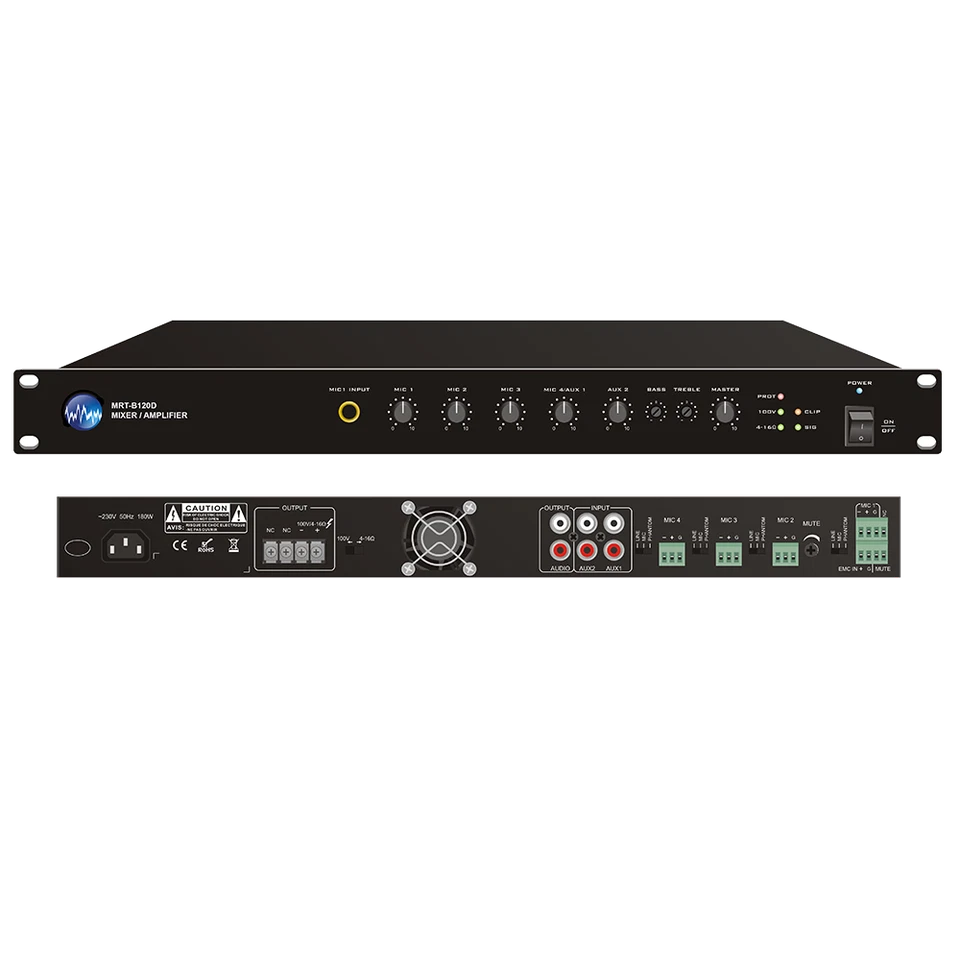 Mixhits Audio MRT-B120D Mixer / Amplifier 120 Watt - Image 1 of 1