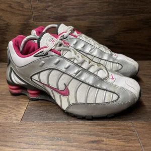 Nike Shox Turbo Womens Running Shoes White Silver Pink Red 316719-163 - SZ 10 - Picture 1 of 16