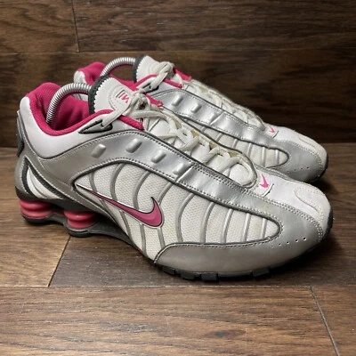 Nike Shox Turbo Mujer Zapatos para Correr Blanco Plata Rosa Rojo 316719-163 - Talla 10 Foto 1 de 4