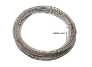 5 ROLLS OF GALVANISED STEEL WIRE 1.25 MM x 1/2 Kg approx. 50 Metres One Stop D - Picture 1 of 1