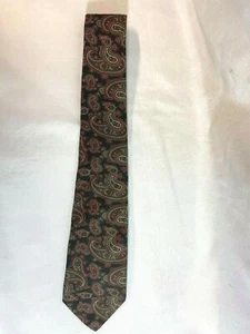 Trissardi Paris Milan New York Burgundy/Blue Paisley Necktie - Picture 1 of 5