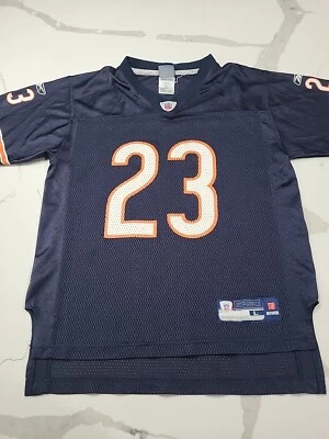 Camiseta deportiva juvenil vintage de los Chicago Bears Devin Hester Reebok azul marino talla grande Foto 1 de 4