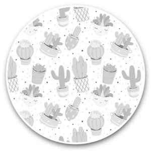 2 x Vinyl Aufkleber 20 cm (bw) - Kaktus süße kleine Pflanzen #42287 - Bild 1 von 8