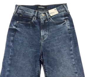 Express Super High-Rise Mom Jeans Stretch New Women's Size 2R - Picture 1 of 8