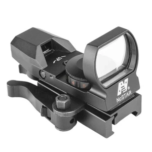 NCStar D4RGBQ Red Green Dot 4 Reticle Reflex Sight Site Optic QR Weaver Mount  - Picture 1 of 5