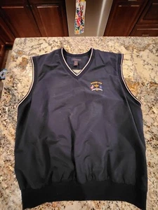 Vintage Men's Antigua Golf Vest Ryder Cup The Country Club Navy Blue Size XL - Picture 1 of 4