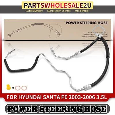 Power Steering Pressure Line Hose Assy for Hyundai Santa Fe 2003 2004-2006 3.5L - Image 1 of 4