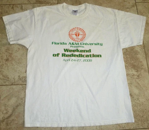 Florida A&M Rattlers FAMU April 2008 Weekend Of Rededication T-Shirt Size XL Cover