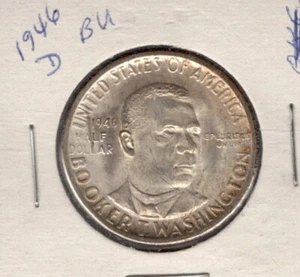 1946d Booker T Washington half dollar BU - Picture 1 of 2